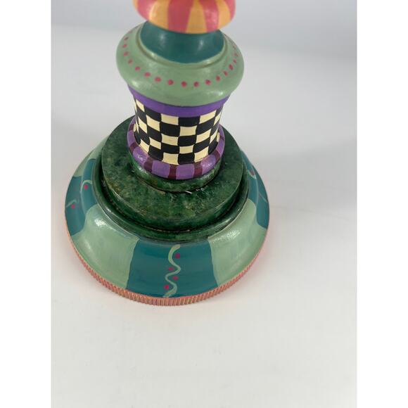 Mackenzie Childs Inspired Vintage Ashtray Rare Collectible Colorful 90s Retro - Picture 5 of 12